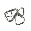 TopHomer Carabiner Buckle, 4PCS 4mm Triangle Link Chains, Stainless Steel