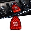 Youzzei MINI Cooper Start Stop Button Cover, Carbon Fiber Car
