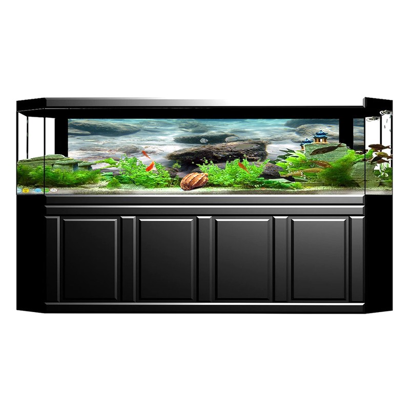 PVC Adhesive Seabed Rock Pattern Aquarium Background Poster Sticker Fish