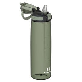Super Sparrow TouchSip Water Bottle 1 Litre BPA-Free Ideal Sports Bottle Straw Tritan Bottle for Sports, Outdoor and Camping - Lightweight, Sustainable