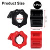 Ruayia Dumbbell Clasps, 2 Pairs of Barbell Bars, 2.5 cm,