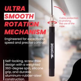 Forge Speedrope Skipping Rope. Ideal for Cross Training, Boxing, HIIT, Circuits and home workouts.