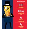 PLANTERS Honey Roasted Peanuts, Plant Based Protein Snacks, 4 Oz