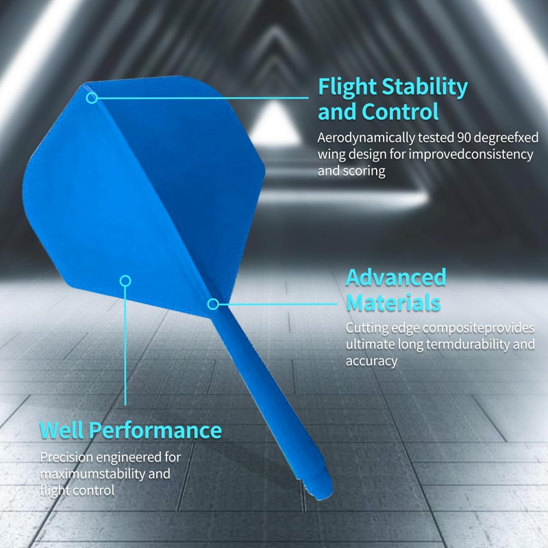 HRLORK 3 Pcs Dart Flights Integrated Dart Flights and Dart