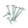 FandWay 100Pcs M4.2 * 38mm Wafer Head Self Drilling Screw,
