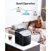 EUHOMY Countertop Ice Maker Machine with Handle, 26.2lbs Per Day,
