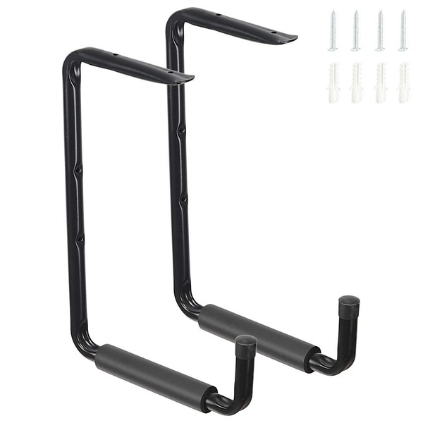 Wall Hooks, 34 x 24 cm Garage Ceiling Hooks, Ladder