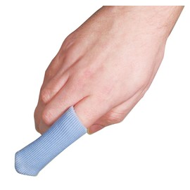 Antibacterial Digital Caps. Cut to Size Finger & Toe Sleeves Covers. Contain Soothing Mineral Oil. Relieve Pressure on Sore Ingrown Toenails, Hammertoes, Corns and Toe Tips. Latex Free. Small Pk of 6