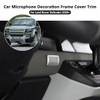 YIWANG Stainless Car Microphone Decoration Frame Cover Trim for Land