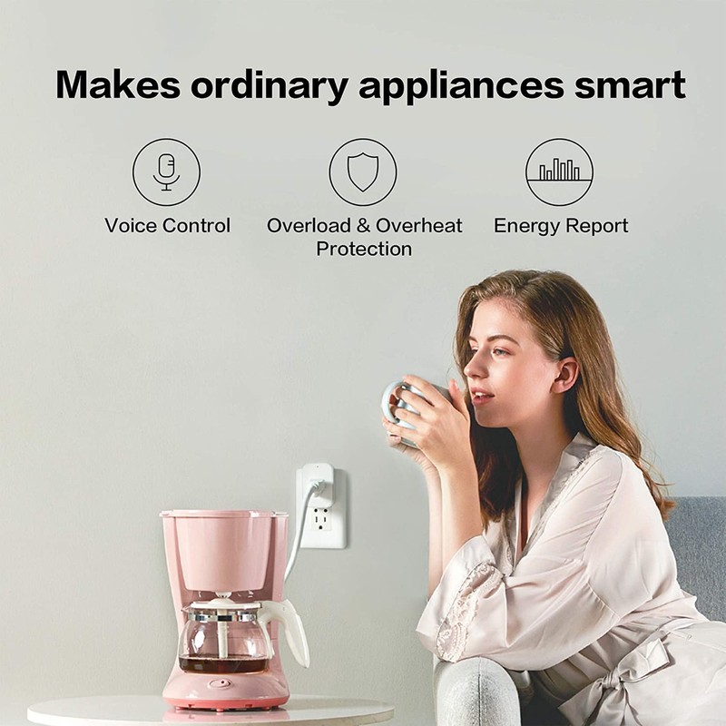 Aqara Zigbee Smart Plug with Energy Monitoring,Overload Protection,Scheduling and Voice