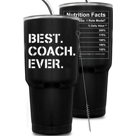 Best Coach Ever Tumbler 30oz, Coaches Appreciation Gifts, Coach Gifts for Men, Best Coach Gifts, Softball, Soccer, Basketball, Volleyball Coach Gifts for Men, Coach Gifts Ideas for Birthday, Christmas