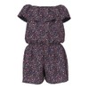 Name It Girls' Nkfvinaya SS Playsuit Fffff Noos, Navy Blazer,