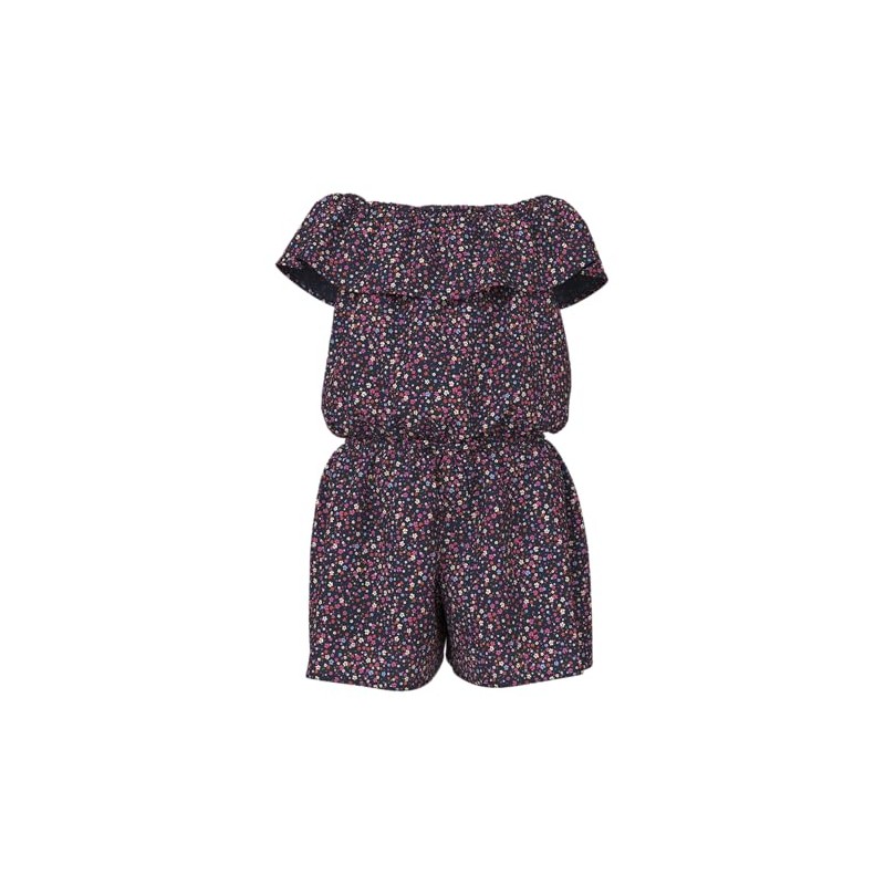 Name It Girls' Nkfvinaya SS Playsuit Fffff Noos, Navy Blazer,