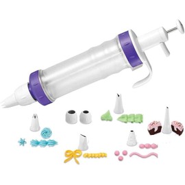 Cake Decorating Pen + 7 Pieces Icing Decoration Tips Dessert Decorator Piping Cream Plastic Nozzles Decorator Pastry Cream Making Set