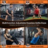 Brveniu Ropeless Battle Rope Portable Cordless Weighted for Home Gym(Black)