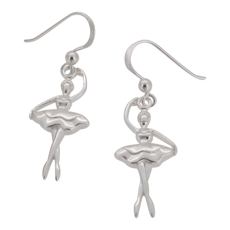 Touch Jewellery 925 Sterling Silver Ballerina Drop Earrings.
