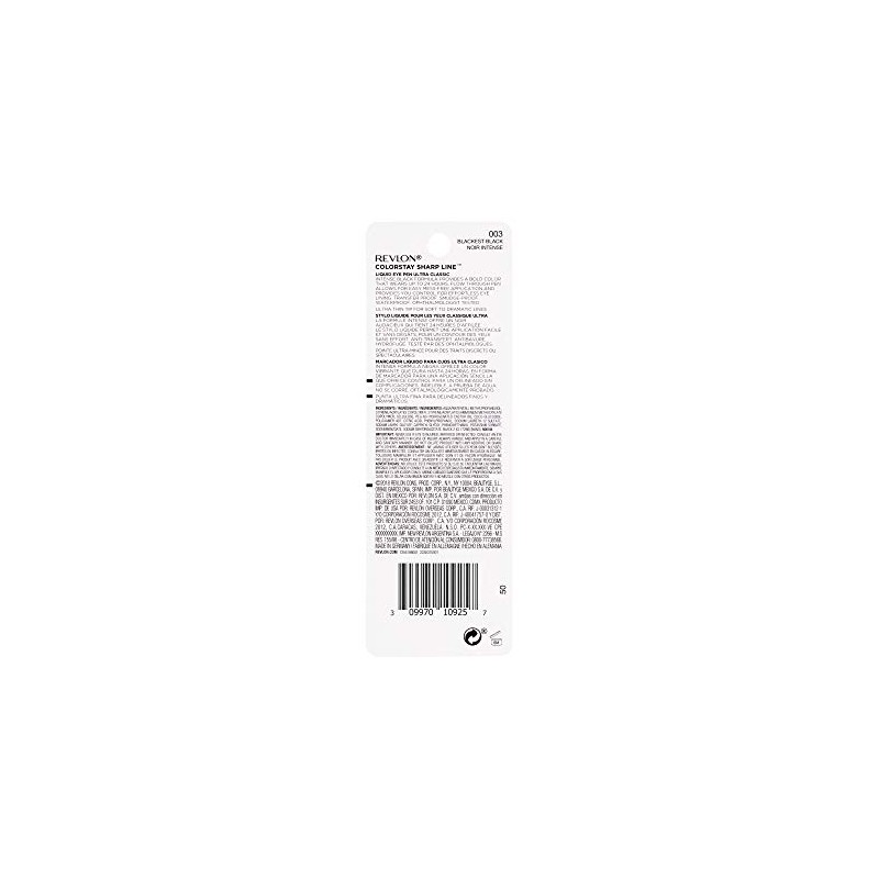 Revlon ColorStay Liquid Eye Pen Classic, Blackest Black, 14 gr
