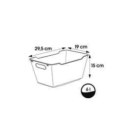 keeeper 6 Litre Textured Storage Box Lotta Nordic Pink