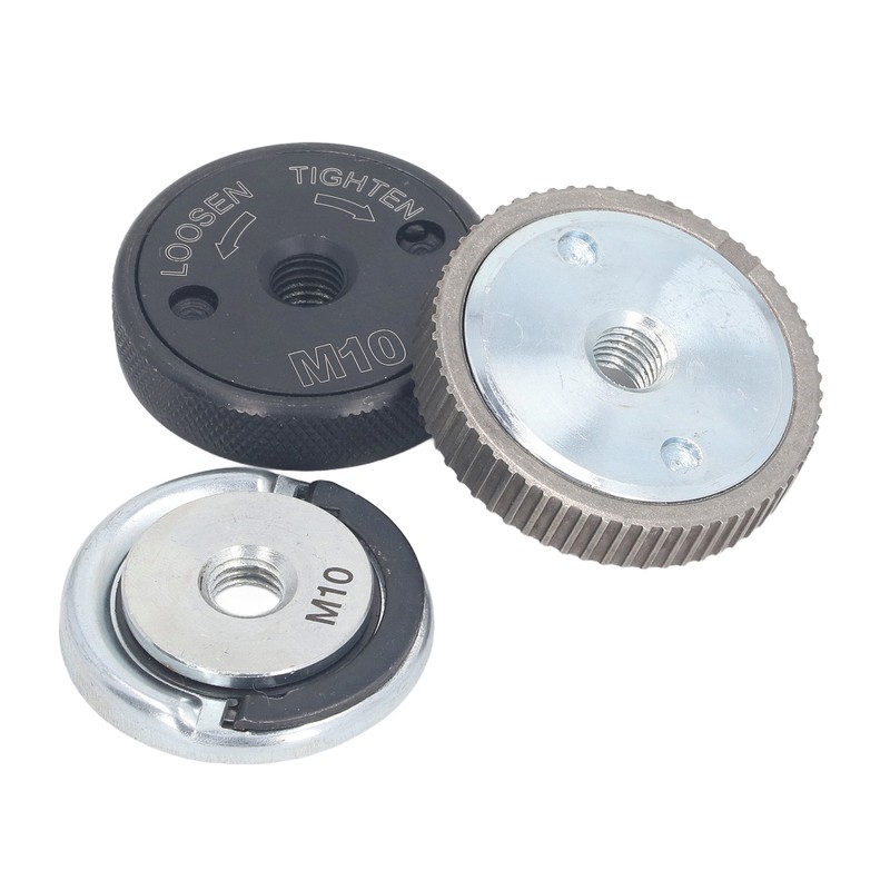 3PCS M10 Angle Grinder Flange Nut Self Locking Pressure Plate