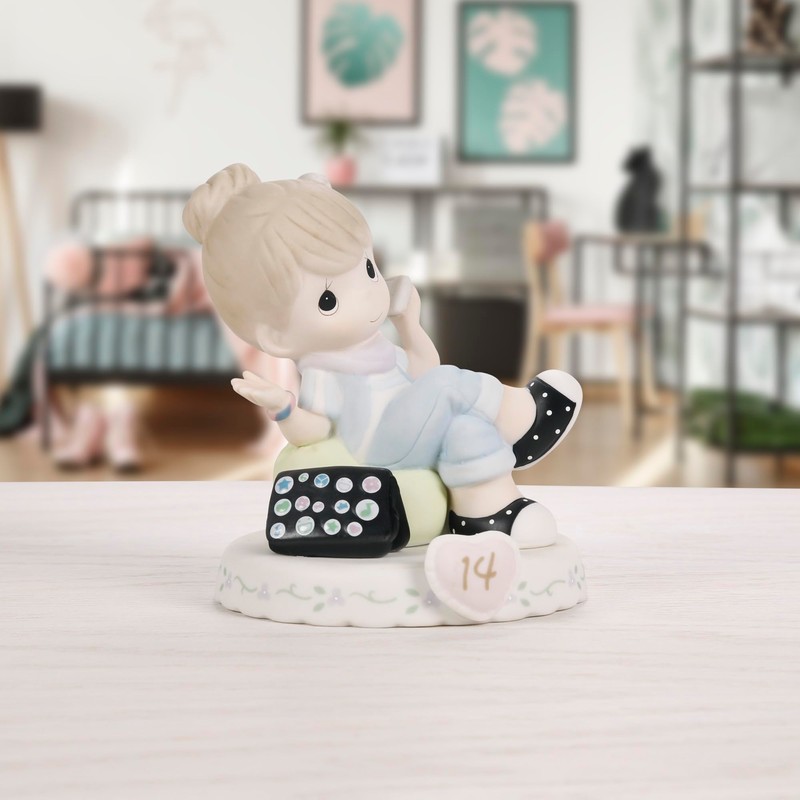 Precious Moments Growing in Grace Age 14 Collectible Porcelain Figurine,
