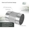 Vent Systems 4" Inch Flexible Vibration-Reducing Female Fit Duct Connector