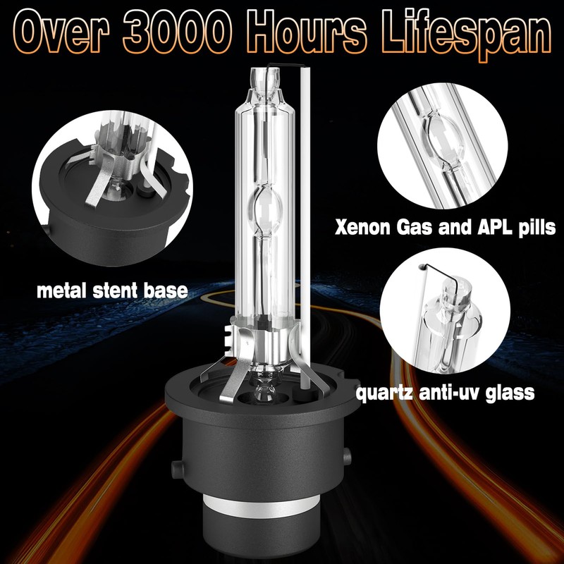 Xenooto D2S Xenon HID Bulbs for Acura MDX RL RDX