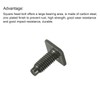 sourcing map Square Head Bolt, 10pcs M6x15mm Fully Thread Carbon