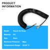 TAILONZ PNEUMATIC Black 10M PU Air Spiral Hose with 8