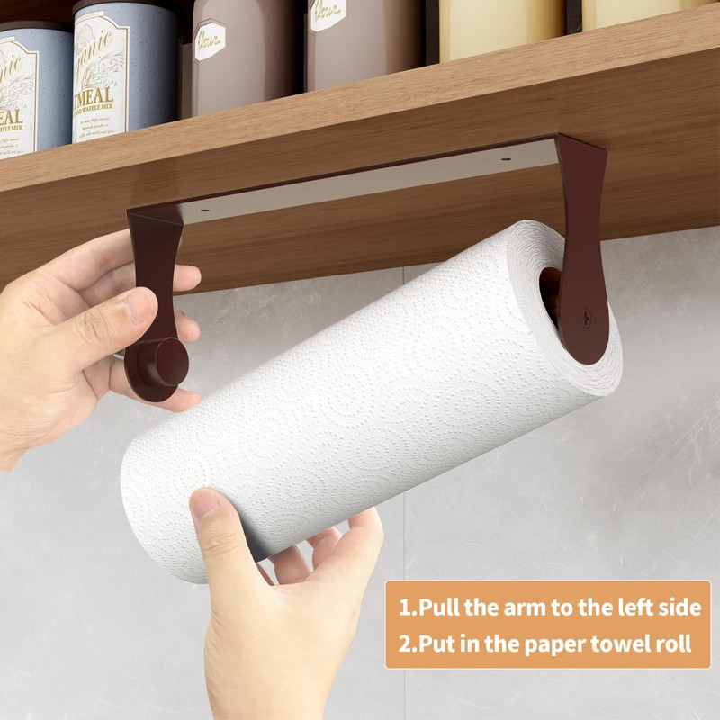 Oil Rubbed Bronze Paper Towel Holder Under Cabinet, Oil Rubbed