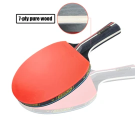 Ping Pong Paddle Set, Table Tennis Racket, Premium Rubber and Carry Case Bag