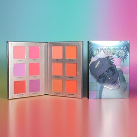Blush Palette Book - Made By Mitchell, Long Lasting Blush Palette, Multi-use Blush, Festival Gift Birthday Gift, Christmas Gift - Color: BRONZE BOOK, net weight: 4.5g*12