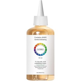7% Glycolic Acid Face Exfoliating Toner for Clear Skin, Pore Minimizer, Radiant Complexion Enhancer, Daily Use Gentle Formula Suitable for All Skin Types