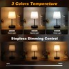 Ascher 1 Pack Small Bedside Table Lamp with 3 Color