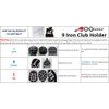A99Golf 9 Iron Club Holder Black Club Organizers Organize Your