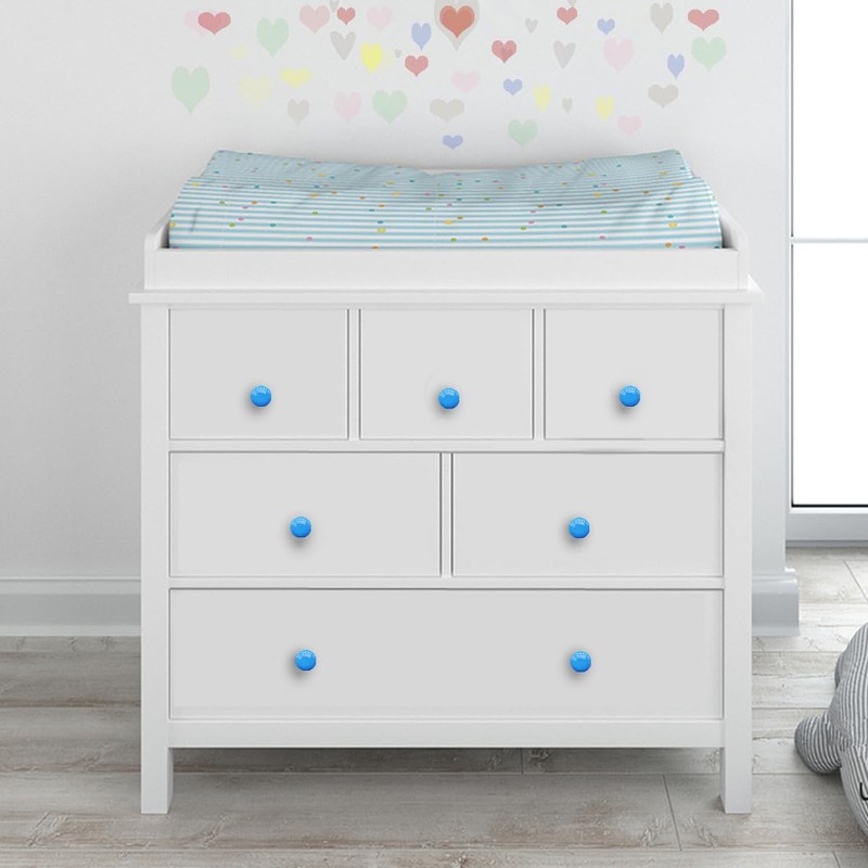 10 Pack Ceramic Cabinet Knobs Vintage Round Drawer Cupboard Dresser