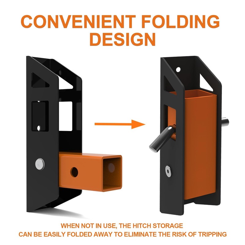 Fioracl Hitch Wall Mount 2 in Receiver, Max Hold up