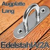 PRIOstahl Mast Plate Eye Plate Oval with Bracket Mounting Hooks