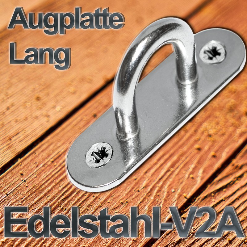PRIOstahl Mast Plate Eye Plate Oval with Bracket Mounting Hooks