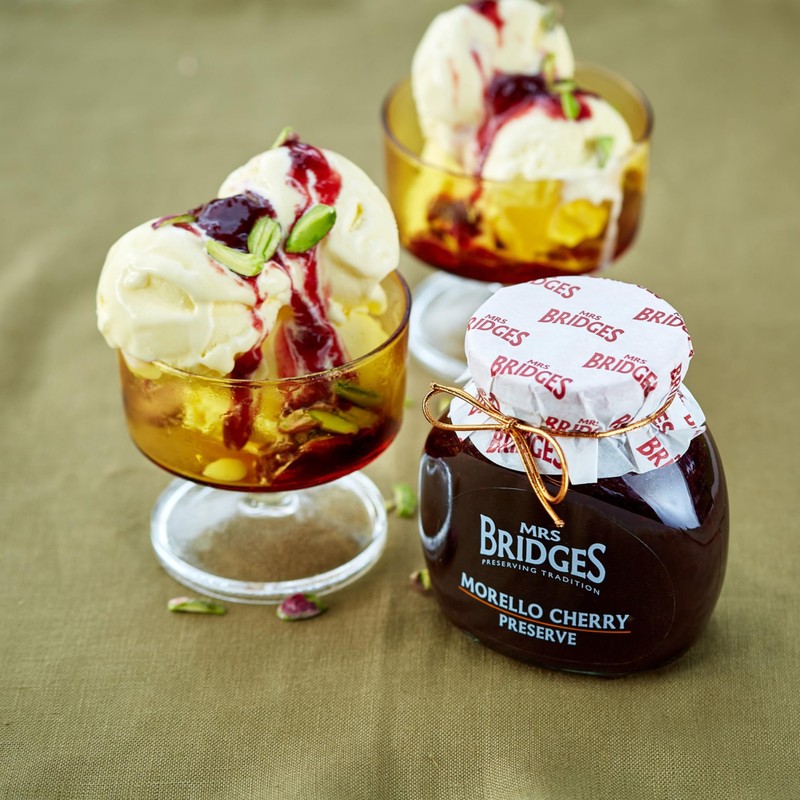 Mrs Bridges Morello Cherry Preserve, Made in Scotland, 12oz Jar