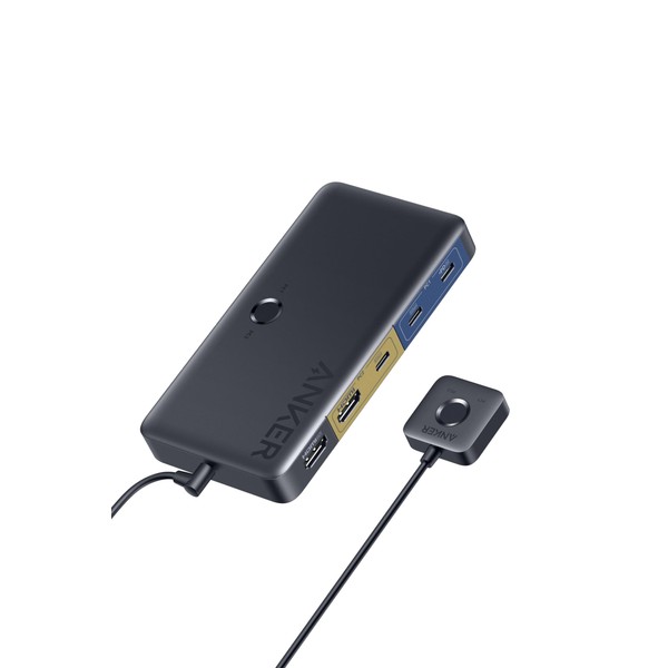 Anker KVM Switch (4K, For Desktop PC & Laptop), 11-in-1