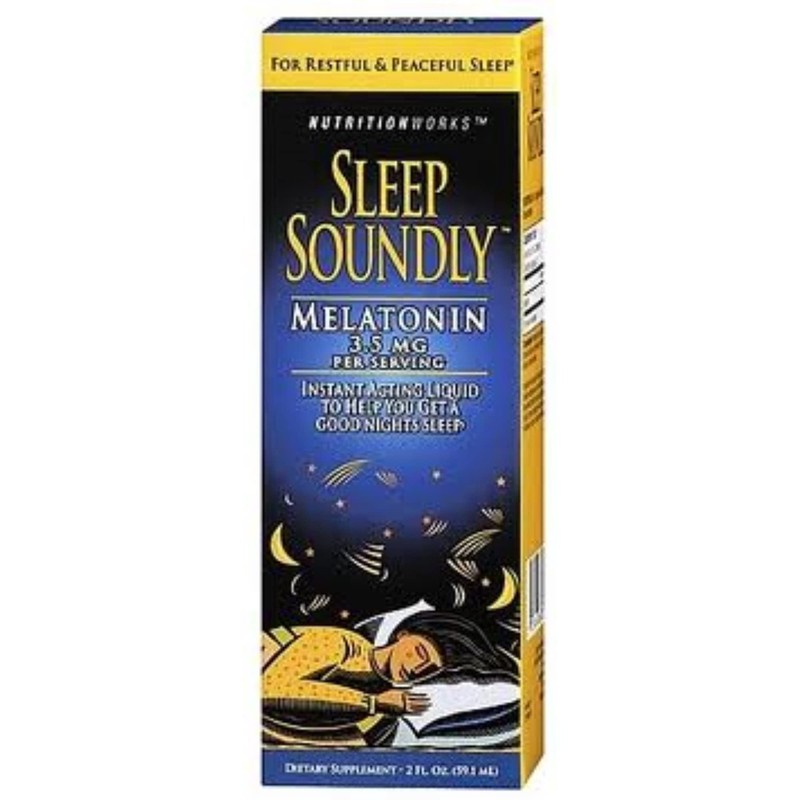 Sleep Soundly Melatonina, botellas de 2 onzas (paquete de 3)