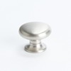 Cabinet Knob, Euro Retro, Brushed Nickel Finish