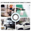 100-Pack 3/8" Pressure Washer Quick Coupler O-Rings Fit for M22