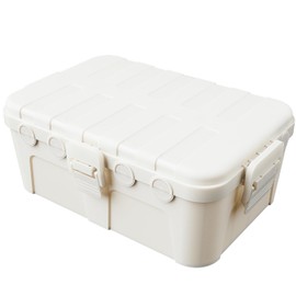 RESTMO Extra Large Waterproof Electrical Box, IP54 Weatherproof Outdoor Extension Lead Cover, Protect Outlet, Plug, Socket, Timer, Power Strip, Holiday Light Decoration, 32 x 22 x 13 cm, White