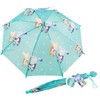 Bluey Green Stick Umbrella with Clamshell Handle 21"
