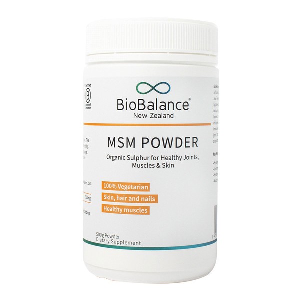 BioBalance MSM Powder - For Healthy Joints, Muscles & Skin - 500gm