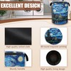 Starry Night Laundry Basket,Waterproof Foldable Laundry Hamper,Dirty Clothes Basket, Linen