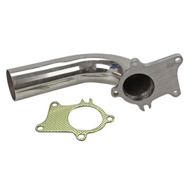 tiktik-fit T3/T4 T04E 5 Bolt Flange Stainess 2.5" Turbo Exhaust Pipe/Dump Pipe+Gasket
