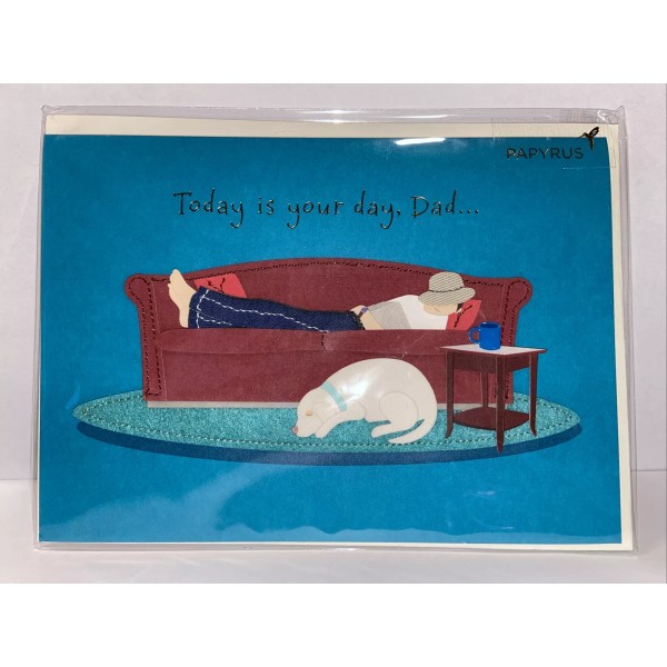 Papyrus Father’s Day Greeting Card - Sleeping On Couch