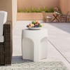 COSIEST Set of 2 Concrete Side Table Drum Shape, 2